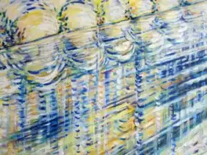 Ein neues Lichtfeld betreten Ölfarbe auf Leinwand 100 x 120 cm, 2022