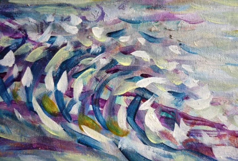 „Inneres Mondlicht“ 50 x 60 cm, 2023 Ölfarbe auf Leinwand