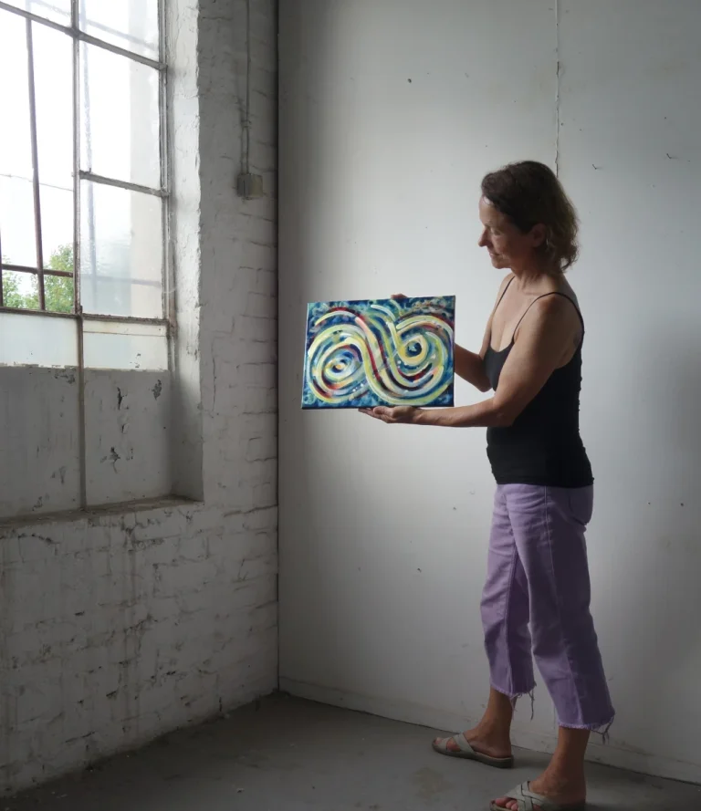„Infinity“ 30 x 40 cm, 2022 Ölfarbe auf Leinwand