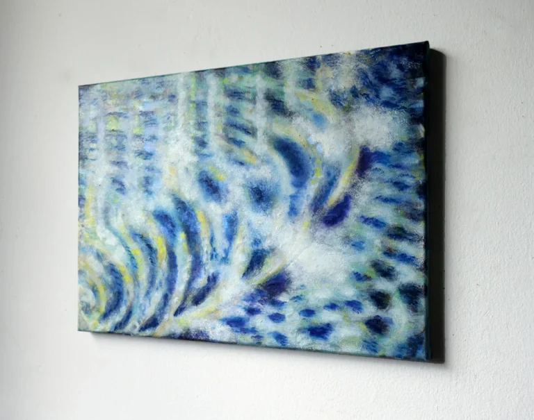 „Welle“ 30 x 40 cm, 2022 Ölfarbe auf Leinwand