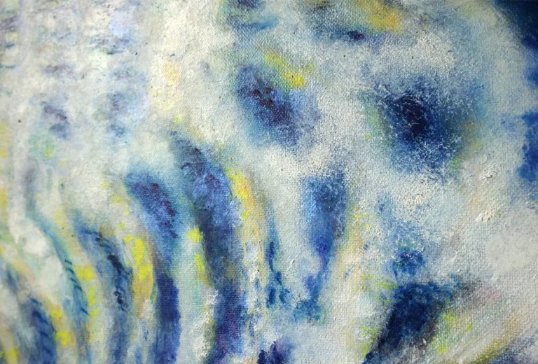 „Welle“ 30 x 40 cm, 2022 Ölfarbe auf Leinwand