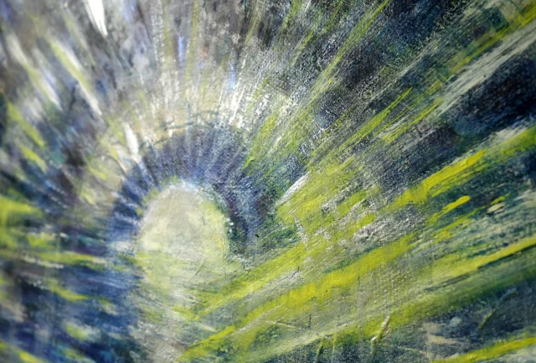 „Nächtliches Wasser“ 30 x 40 cm, 2022 Ölfarbe auf Leinwand