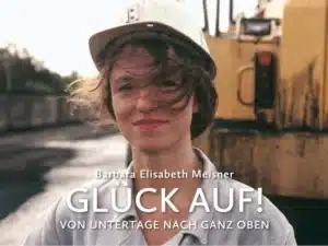 GLÜCK AUF - Die Steigerin kommt! Performance für ‚Schwarzes Gold‘, ein Video-Doppelherzproject mit Ute Janssen, Bergwerk Auguste Victoria, Marl 1995