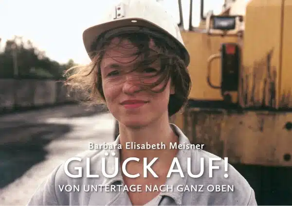 GLÜCK AUF - Die Steigerin kommt! Performance für ‚Schwarzes Gold‘, ein Video-Doppelherzproject mit Ute Janssen, Bergwerk Auguste Victoria, Marl 1995