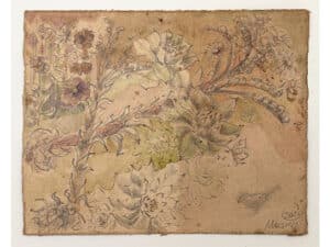 SEMPERVIVUM          Original-Zeichnung 15 x 19 cm, 2020, Graphitstift und Aquarell auf präpariertem Papier