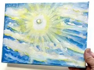 JEDEM SEINE SONNE - Ölbild