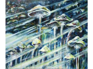 05_2023_50 x 60 cm_Detail 01_MAGIC MUSHROOM (Psylocibin-Medizin)