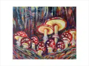 FLIEGENPILZE - Hochwertiger Kunstdruck in unterschiedlichen Größen mit limitierter Auflage von 6 Stück