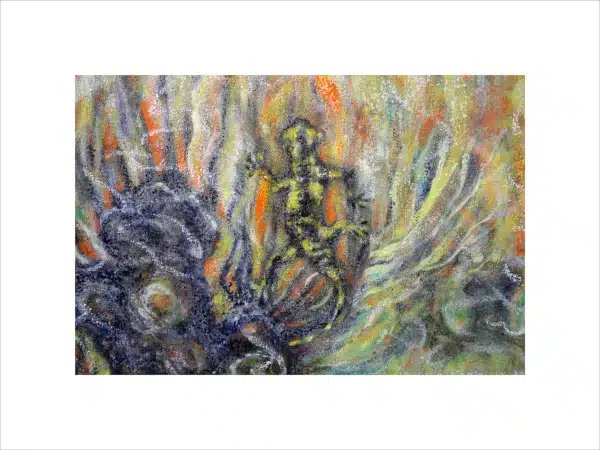 SALAMANDER - Hochwertiger Kunstdruck in unterschiedlichen Größen mit limitierter Auflage von 6 Stück