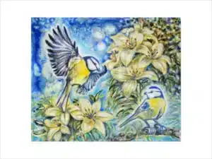 MEISENPAAR + LILIEN - Hochwertiger Kunstdruck in unterschiedlichen Größen mit limitierter Auflage von 6 Stück