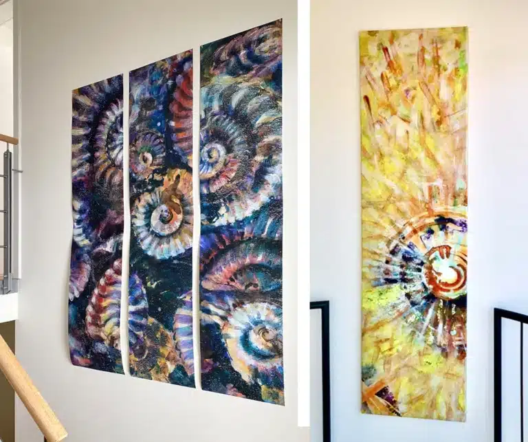 Individuelle Formate auf Büttenpapier oder auf Canvas und Keilrahmen Preis ab 480 Euro