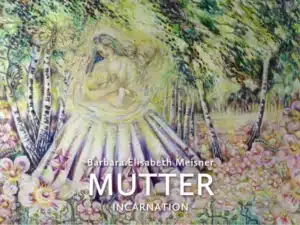 MUTTER - Garten der Kindheit (ich + ich) - Ölfarbe, Schellack, irisierende Acrylfarben, Glimmer, Blattgold und -silber auf Leinwand, 190 x 240 cm, 2025