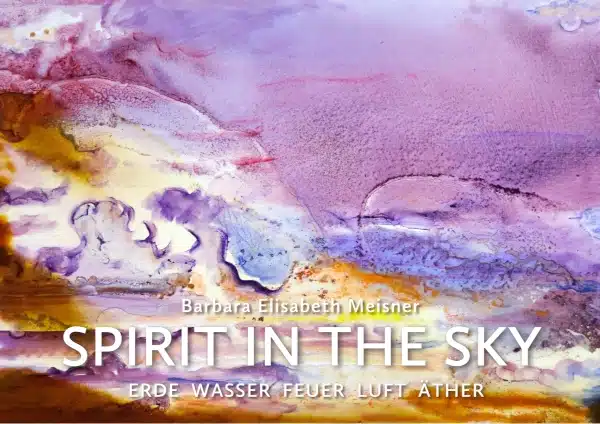 SPIRIT IN THE SKY - Luft aus der Serie ELEMENTE - Ölfarbe, Schellack, Glimmer, irisierende Acrylfarben auf Leinwand, 80 x 100 cm, 2024