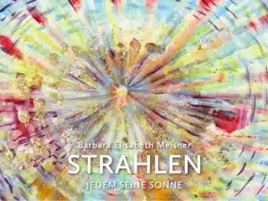 STRAHLEN - ART FOR LOVE & PEACE - Kleine Sonne No 18_Ölfarbe, Glimmer, Schlagmetall auf Leinwand, 18 x 24 cm, 2025