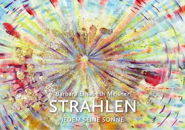 STRAHLEN - ART FOR LOVE & PEACE - Kleine Sonne No 18_Ölfarbe, Glimmer, Schlagmetall auf Leinwand, 18 x 24 cm, 2025