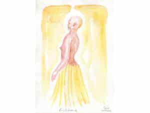 LICHTROCK - Original-Aquarell auf Aquarellpapier, 24 x 17 cm, 2001