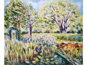 RITTERSPORNGARTEN - Original-Ölbild 50 x 60 cm, 2024, Ölfarbe auf Leinwand