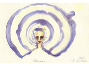 SINNE - Original-Aquarell auf Aquarellpapier, 17 x 24 cm, 2026