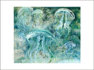 QUALLEN (Zeichnung) - Hochwertige Kunstdrucke – eine wunderbare Alternative zum Original! Gedruckt auf archivfestem Büttenpapier oder Leinwand mit pigmentierten Tinten. Erhältlich in den Größen 18 x 24 cm, 30 x 40 cm, 50 x 60 cm oder in einer Größe/Ausschnitt deiner Wahl, rückseitig handsigniert und datiert, mit Künstlerstempel – in einer limitierten Auflage von sechs Exemplaren.