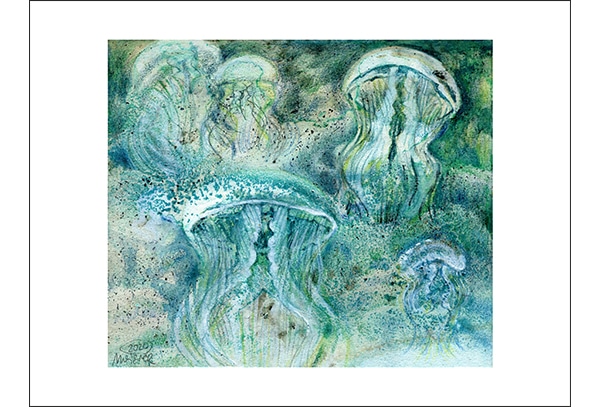 QUALLEN (Zeichnung) - Hochwertige Kunstdrucke – eine wunderbare Alternative zum Original! Gedruckt auf archivfestem Büttenpapier oder Leinwand mit pigmentierten Tinten. Erhältlich in den Größen 18 x 24 cm, 30 x 40 cm, 50 x 60 cm oder in einer Größe/Ausschnitt deiner Wahl, rückseitig handsigniert und datiert, mit Künstlerstempel – in einer limitierten Auflage von sechs Exemplaren.