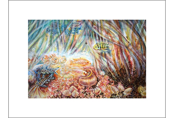 TILAPIAS - Hochwertige Kunstdrucke – eine wunderbare Alternative zum Original! Gedruckt auf archivfestem Büttenpapier oder Leinwand mit pigmentierten Tinten. Erhältlich in den Größen 18 x 24 cm, 30 x 40 cm, 50 x 60 cm oder in einer Größe/Ausschnitt deiner Wahl, rückseitig handsigniert und datiert, mit Künstlerstempel – in einer limitierten Auflage von sechs Exemplaren.