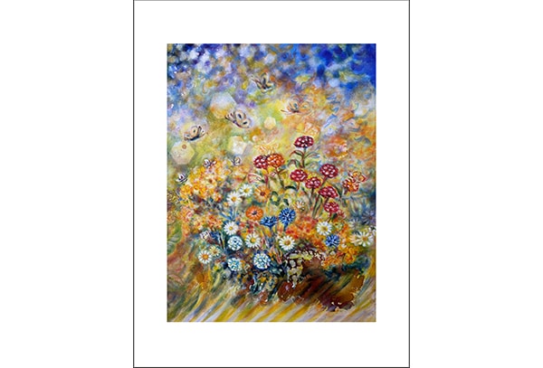 WIESENBLUMEN - Hochwertige Kunstdrucke – eine wunderbare Alternative zum Original! Gedruckt auf archivfestem Büttenpapier oder Leinwand mit pigmentierten Tinten. Erhältlich in den Größen 18 x 24 cm, 30 x 40 cm, 50 x 60 cm oder in einer Größe/Ausschnitt deiner Wahl, rückseitig handsigniert und datiert, mit Künstlerstempel – in einer limitierten Auflage von sechs Exemplaren.