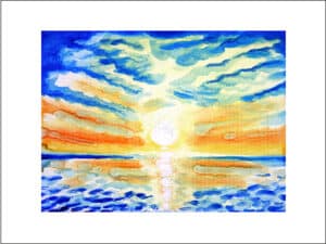 SONNENAUFGANG - Hochwertige Kunstdrucke – eine wunderbare Alternative zum Original! Gedruckt auf archivfestem Büttenpapier oder Leinwand mit pigmentierten Tinten. Erhältlich in den Größen 18 x 24 cm, 30 x 40 cm, 50 x 60 cm oder in einer Größe/Ausschnitt deiner Wahl, rückseitig handsigniert und datiert, mit Künstlerstempel – in einer limitierten Auflage von sechs Exemplaren.